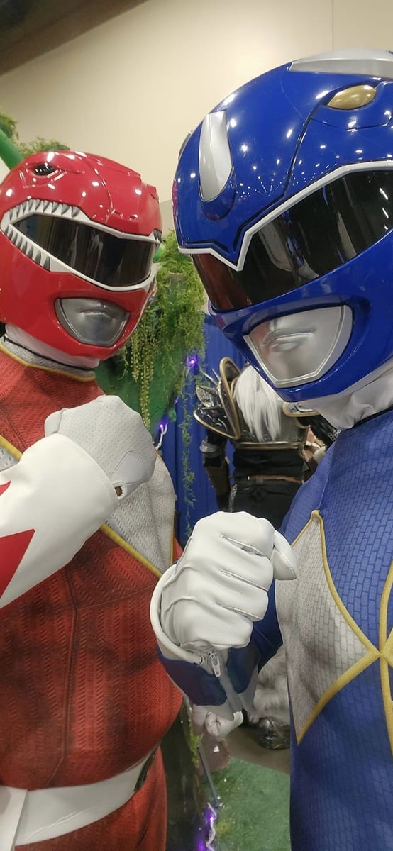 Red and blue back to action